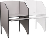 Starter Study Carrel in Nebula Grey Finish