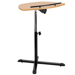 Height Adjustable Natural Laptop Computer Desk