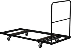 Black Folding Table Dolly for 30''W x 72''D Rectangular Folding Tables