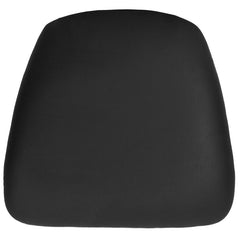 Hard Black Vinyl Chiavari Bar Stool Cushion