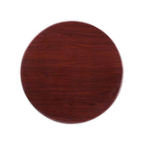 30'' Round Resin Mahogany Table Top