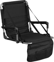 Folding Stadium Chair in Black