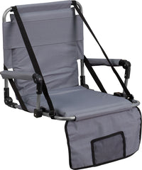 Folding Stadium Chair in Gray