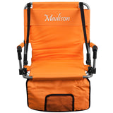 Personalized Folding Stadium Chair in Orange