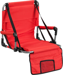 Folding Stadium Chair in Red