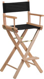 Bar Height Directors Chair in Black