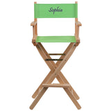Personalized Bar Height Directors Chair in Green