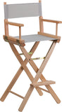 Bar Height Directors Chair in Gray