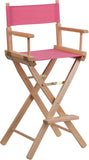 Bar Height Directors Chair in Pink