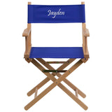 Personalized Standard Height Directors Chair in Blue