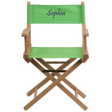 Personalized Standard Height Directors Chair in Green