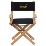 Personalized Kid Size Directors Chair in Black