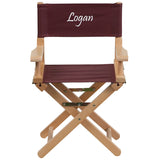 Personalized Kid Size Directors Chair in Brown