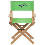 Personalized Kid Size Directors Chair in Green
