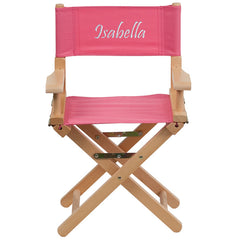 Personalized Kid Size Directors Chair in Pink