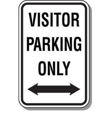 Visitor Parking Only Sign