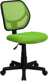 Low Back Green Mesh Swivel Task Chair
