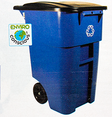 50 Gal Blue Recycling Roullout Container