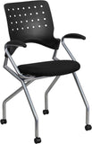 Galaxy Mobile Nesting Chair with Arms and Black Fabric Seat
