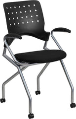 Galaxy Mobile Nesting Chair with Arms and Black Fabric Seat