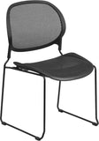 Stackable Black Mesh Side Chair