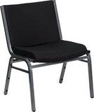 HERCULES Series 1000 lb. Capacity Big and Tall Extra Wide Black Fabric Stack Chair