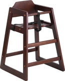 HERCULES Series Stackable Walnut Baby High Chair