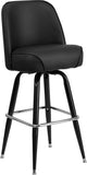 Metal Barstool with Swivel Bucket Seat