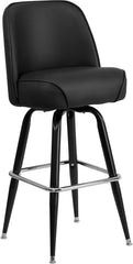 Metal Barstool with Swivel Bucket Seat