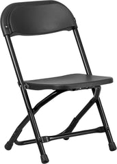 Kids Black Plastic Folding Chair