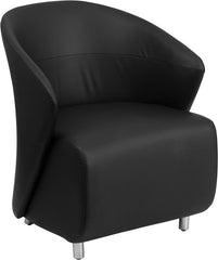 Black Leather Reception Chair