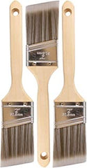 Set includes 3 each of 2 inch Angle Pro Grade Home Brushes