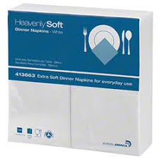 DINNER NAPKIN Sofidel Heavenly Soft® Virgin 1/8 Folded Napkin