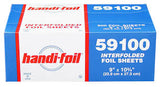HFA 59100 Handi-foil Interfolded Aluminum Foil 9" x 10-3/4" Sheet