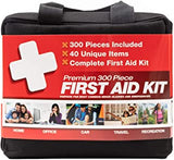 BASICS 300 Piece (40 Unique Items) First Aid Kit