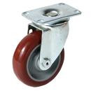 4 in. Dia. x 1-1/4 in. Wide, Maroon Polyurethane Swivel Caster Part Number: CC-00136