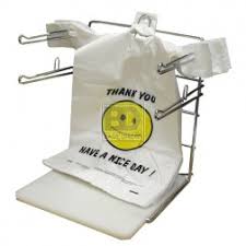 Thank You Heavy-Duty Plastic SMILEY FACE T-Shirt Bag 21 MICRONS THICK