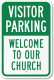 Visitors Parking Sign 24X36