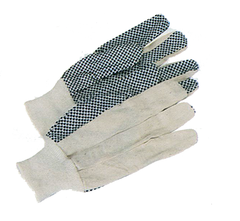 Men's PVC-Dotted Canvas Gloves